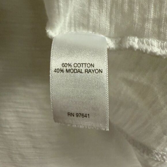 J Jill White Three Quarter Sleeve Tee Size S - Picture 5 of 6